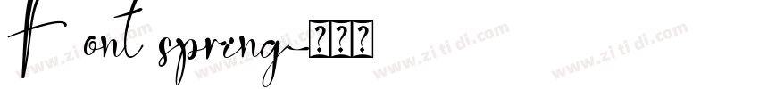 Font spring字体转换
